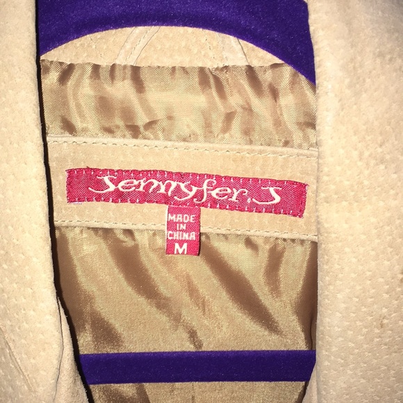 Beige Jennifer J Suede Coat - Picture 5 of 6